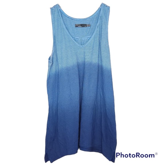 prAna Woman’s Striped Ombré Blue Casual Tank Top Size Medium - Picture 1 of 5
